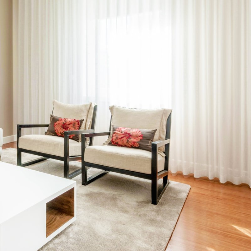 living room with maxalto armchairs