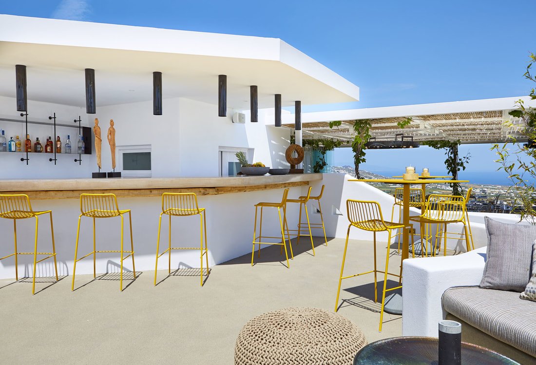 Pedrali nolita high bench for esplanda