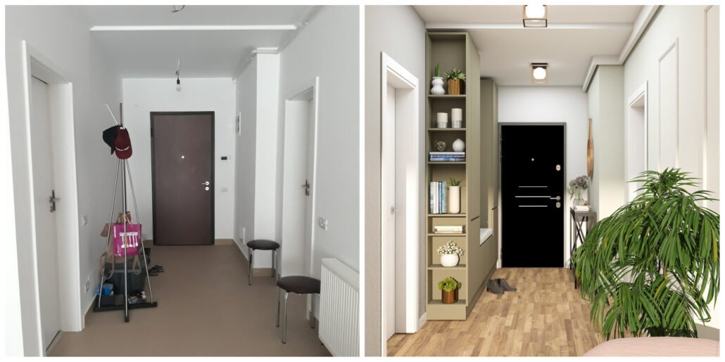 Entrance to the four-room apartment - Delta Studio Design