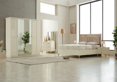 APEX Small Slims Mobilya Bedroom Cream