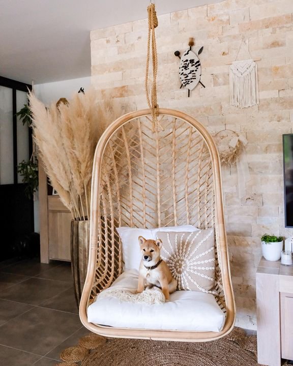 Egg suspended outdoor chair - Design Sika