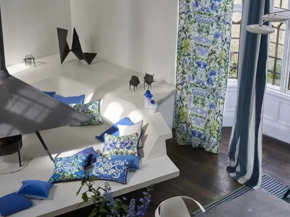 Installation of Designers Guild Fabrics by Zefiro Interiors