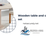 Wooden table and chair set