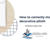 How to correctly mount a decorative plinth