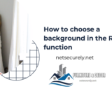 How to choose a background in the Room function