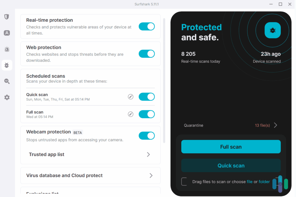 Antivirus with VPN for Secure Wi-Fi